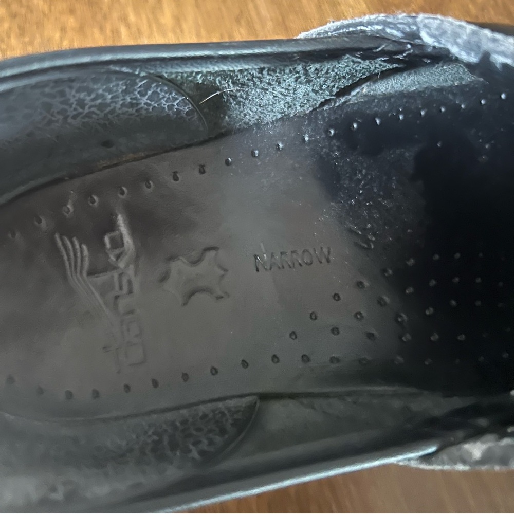 Dansko Men’s Professional Solid Black Clogs Narro… - image 8